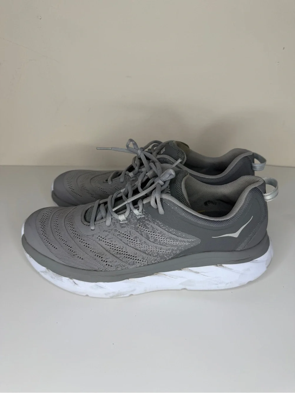 Hoka One One lightweight grey